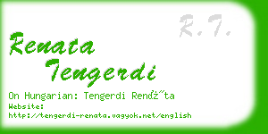 renata tengerdi business card